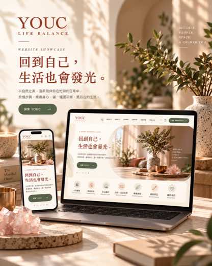 YOUC Life Balance website design page